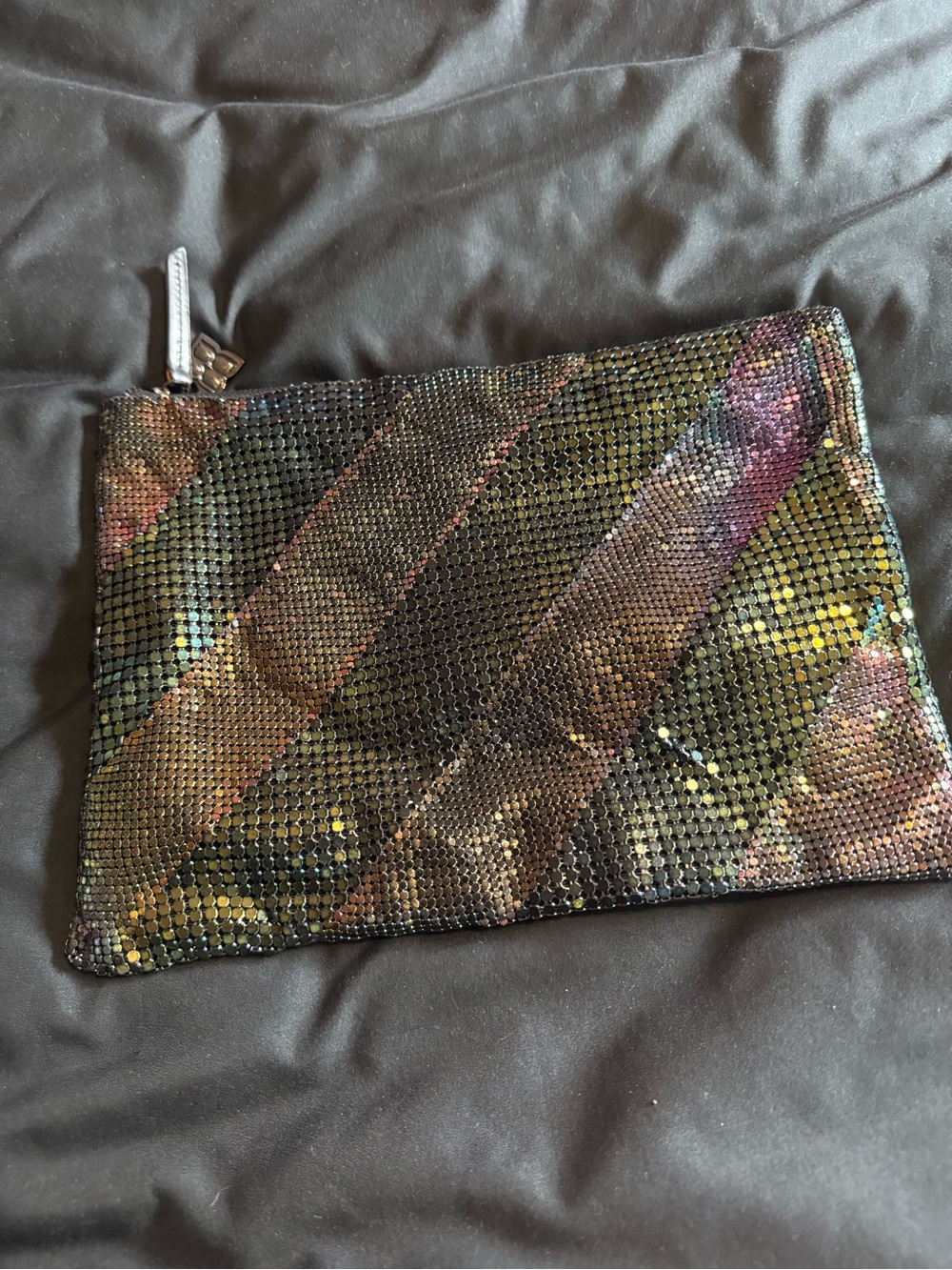BCBGMaxAzria Iridescent Multicolor Sequin Clutch